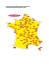 Carte de France des fréquences de Rire