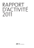 Rapport d`activités 2011 - Ecole Nationale Supérieure d`Architecture