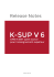 Consulter la release notes - K-Sup