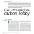 De l`influence du carbon lobby