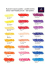 Nuancier Crayons pastels – pastels tendres Colour chart Pastels