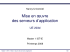Mise en œuvre des serveurs d`application