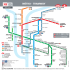 Plan du réseau Métro, Tramway et Funiculaire TCL