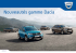 Nouveautés gamme Dacia