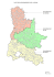 Carte des arrondissements de la Drôme avec les noms des