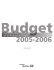 Renseignements additionnels sur les mesures du budget 2005-2006