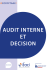 Audit interne et décision (2015)