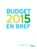 Budget 2015 en bref