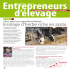 Entrepreneurs d`élevage n°1 - Avril 2014
