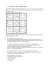 1) Résolution de grilles de Sudoku par filtrage Le jeu Sudoku