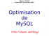 Optimisation de MySQL