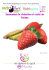 Samoussas de rhubarbe et coulis de fraises