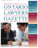 Gazette Winter 2009 - Law Society Gazette