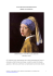 1 La Jeune Fille à la perle de Johannes Vermeer Regarder, c`est se