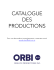 téléchargez le catalogue  - Orbi-XXI