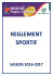 Règlement Sportif Mozaïc Rugby Challenge 2016-2017