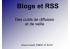 Blogs et RSS