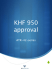 KHF 950 approval