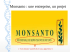 Monsanto : une entreprise, un projet